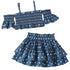 Summer Polka Dot Print Skirt Set